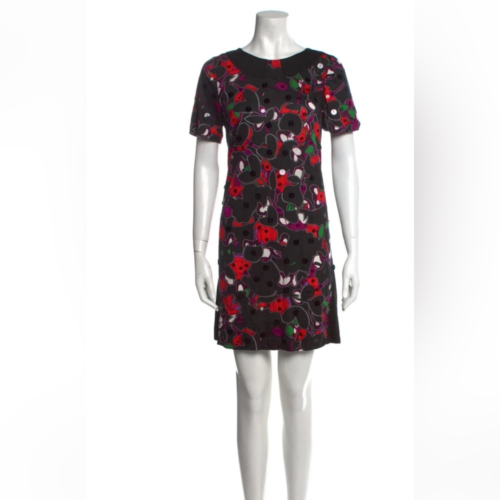 Marc Jacobs NWT printed jersey knit dress with sequins - size small